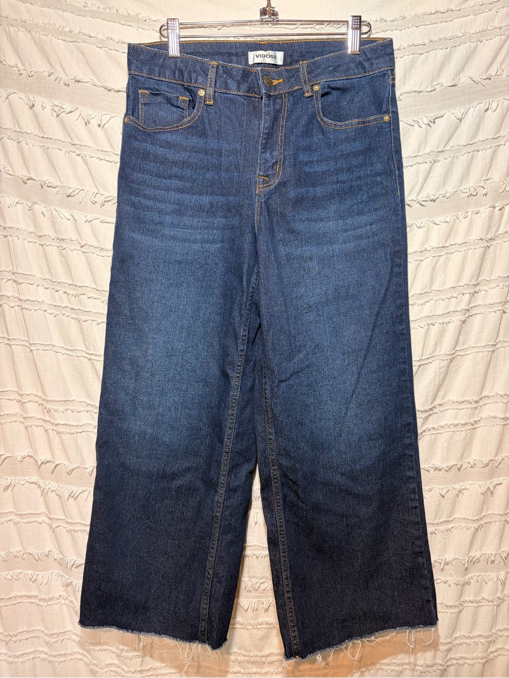 Vigoss raw hem wide leg jeans